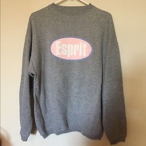 Vintage 90s ESPRIT logo oversized sweatshirt M